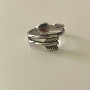 James Avery Heart Arrow Ring Size 8.5